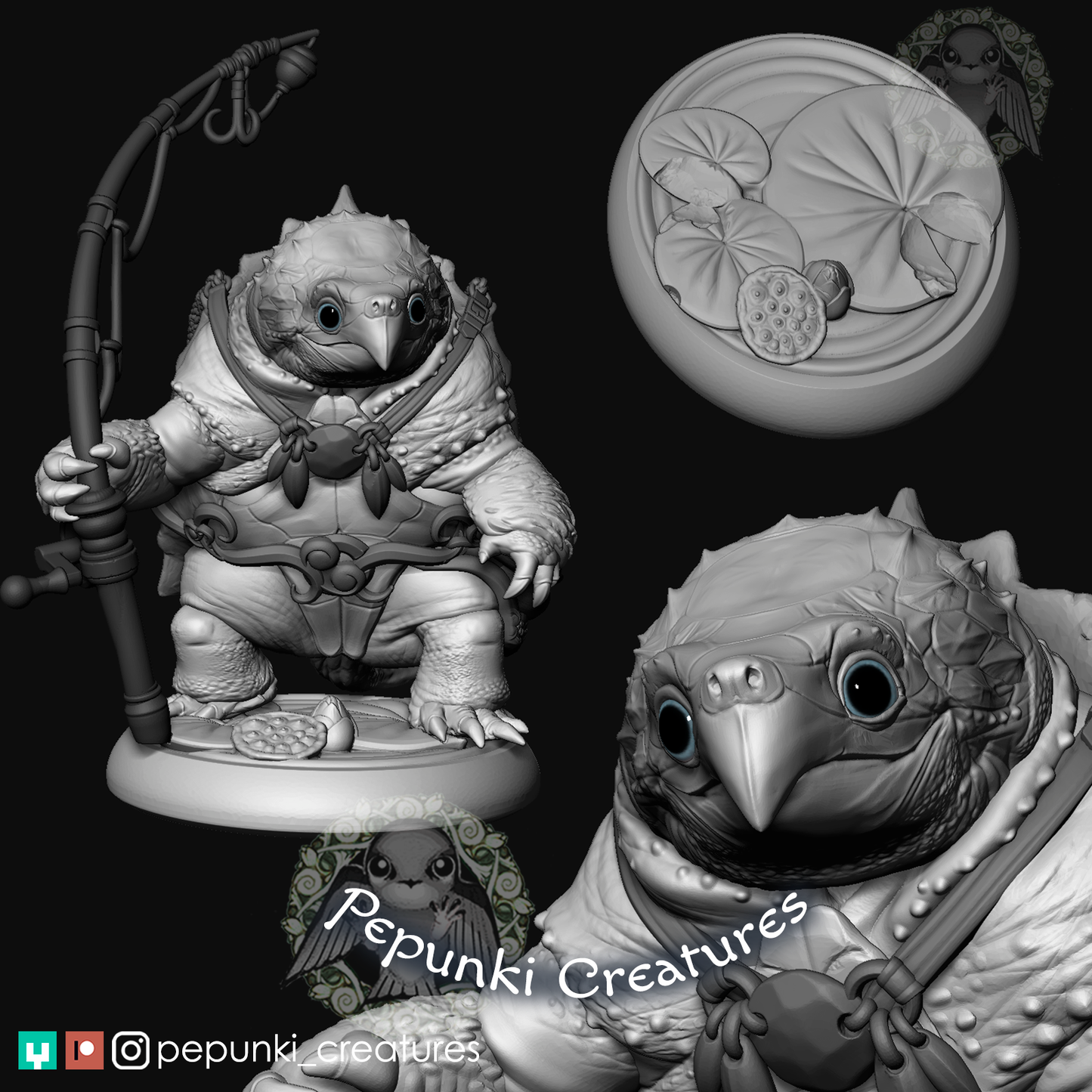 Snapping Turtle Fisherman