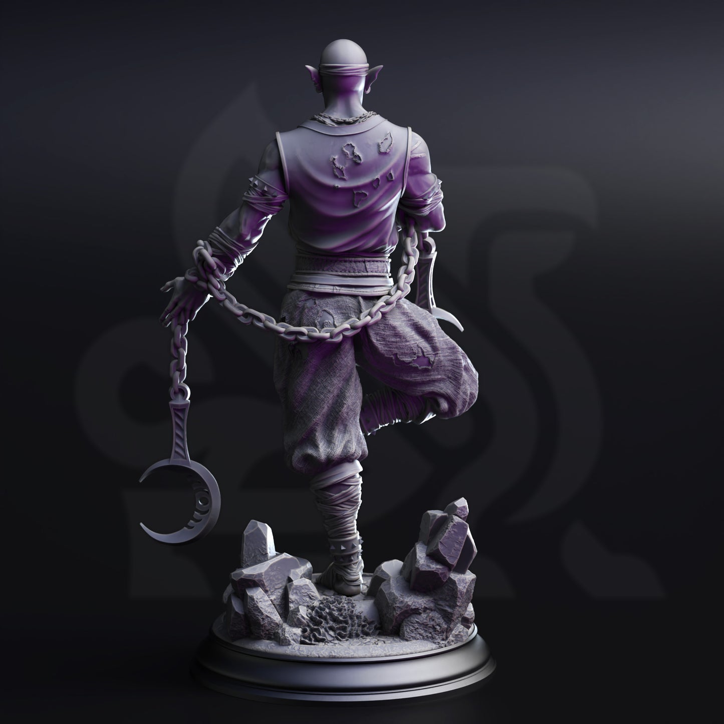 Uxas the Reborn – Drow Lunar Monk