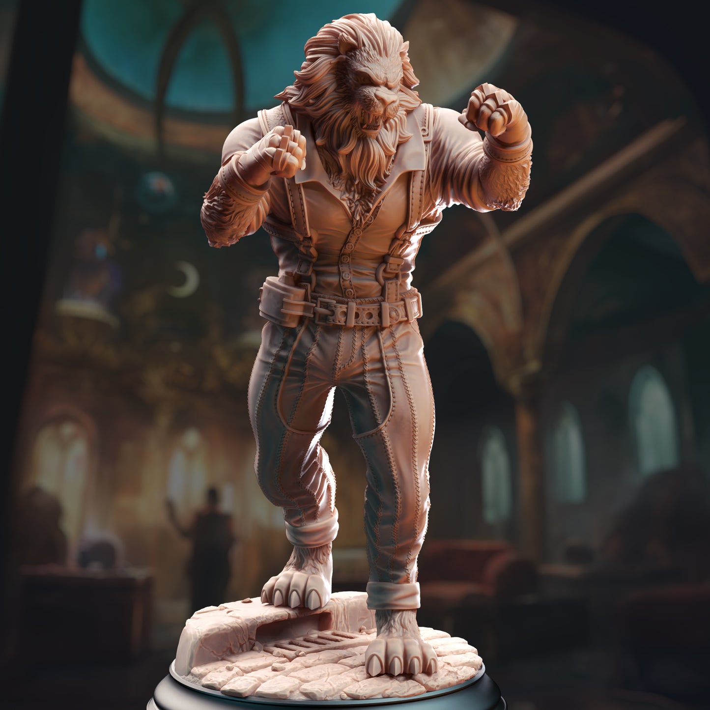 Vaa’dren Snowmane – Lionfolk Bouncer