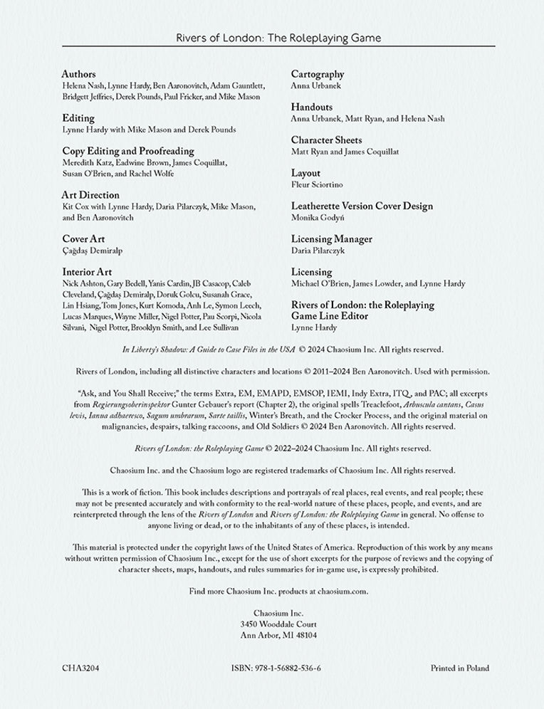 Rivers of London: In Liberty's Shadow - Hardcover