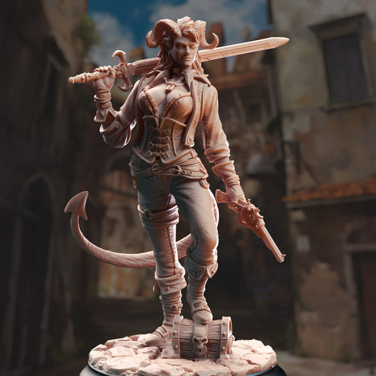 Syntheia the Daring – Tiefling Scoundrel