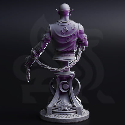 Uxas the Reborn – Drow Lunar Monk (Bust)